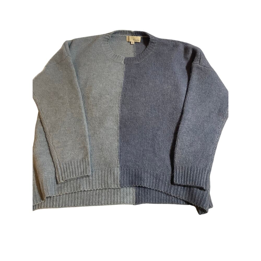 Pinch Blue color block soft comfy sweater size medium